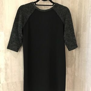 LOFT Contrast Sleeve Shift Dress